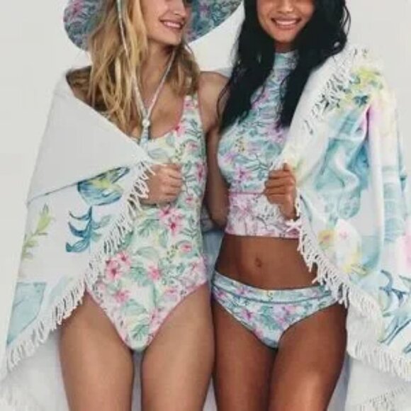 LoveShackFancy X Hurley, Hawaiian High Leg Cheeky Reversible One Piece_S - Picture 2 of 14